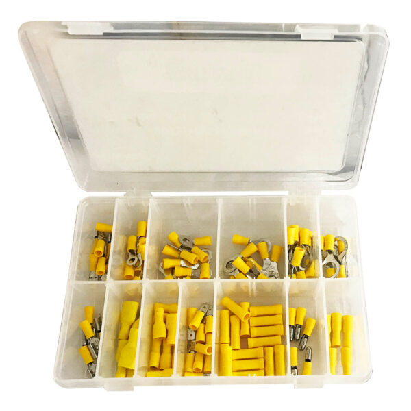 Workshop Kit YELLOW Pre-insulated terminals 110pc | HJ Knight & Son